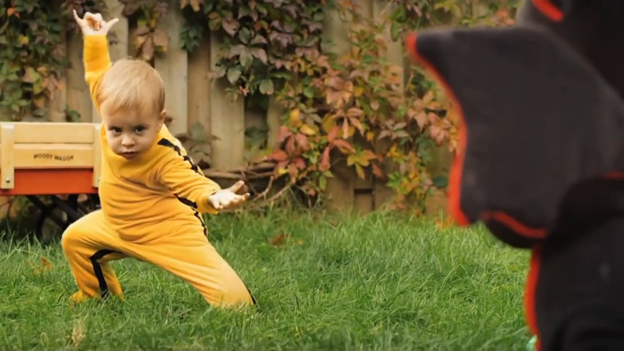 Child in yellow dancing in the Google App film